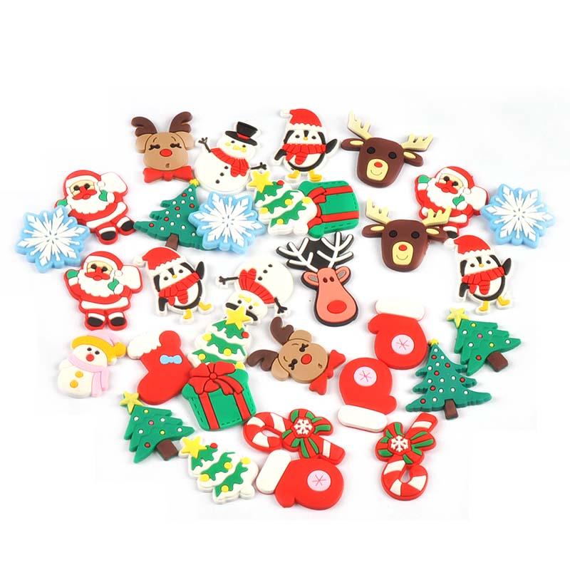Christmas Craft Embellishment - 20 stücke 3-4cm Weihnachts mann/Pinguin/Socken Harz