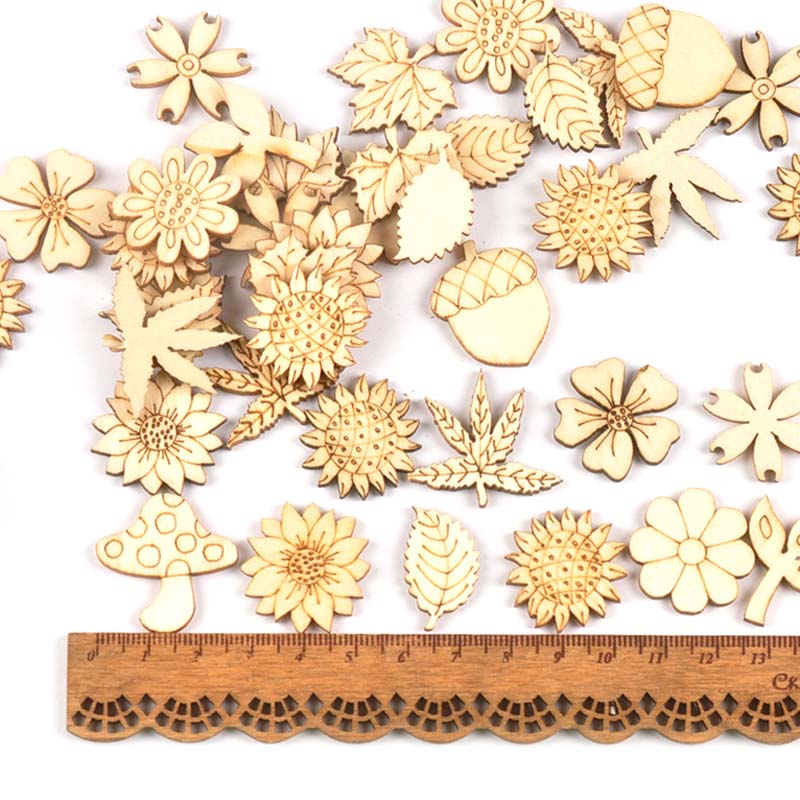 30pcs 25-30mm Holz DIY Zubehör – Embellish Craft Bewertung und Preis