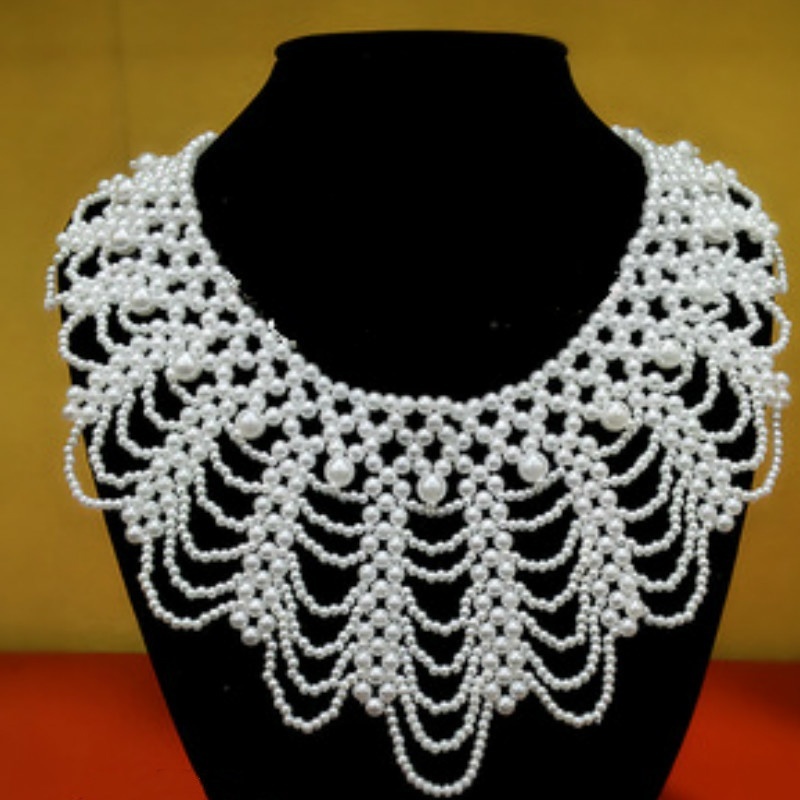 Neue Perlenbesetzte Spitzenkra – Beaded Trim Fringe Bewertung und Preis