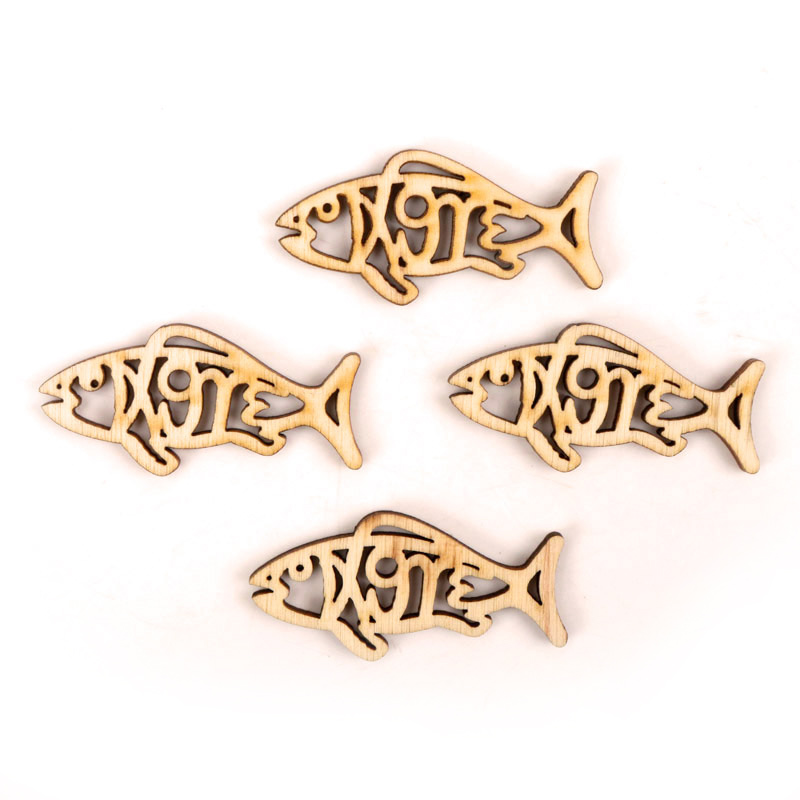 Holz niedlichen Fisch Form Kun – Embellish Craft Bewertung und Preis