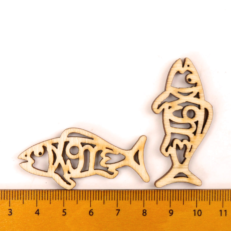 Holz niedlichen Fisch Form Kun – Embellish Craft Bewertung und Preis